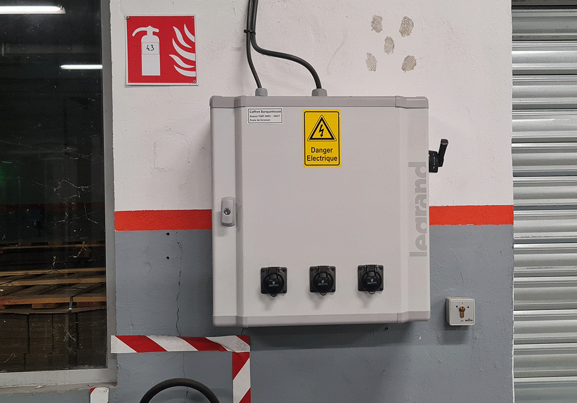 Pose et branchement sur chez le client